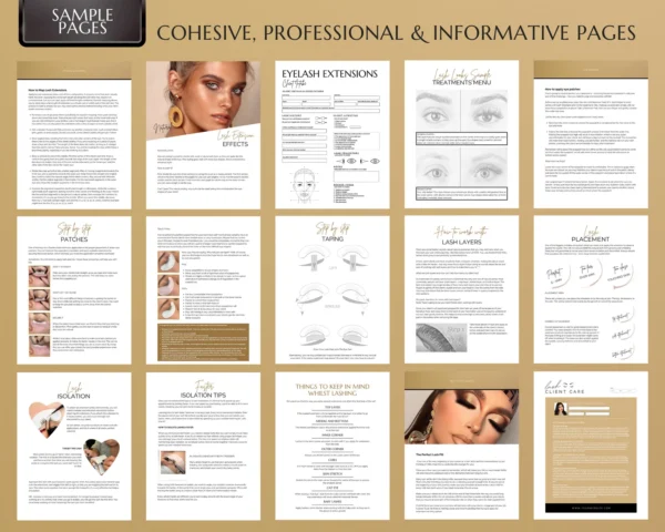 Eyelash Extension Training Manual + Canva Templates - Image 6